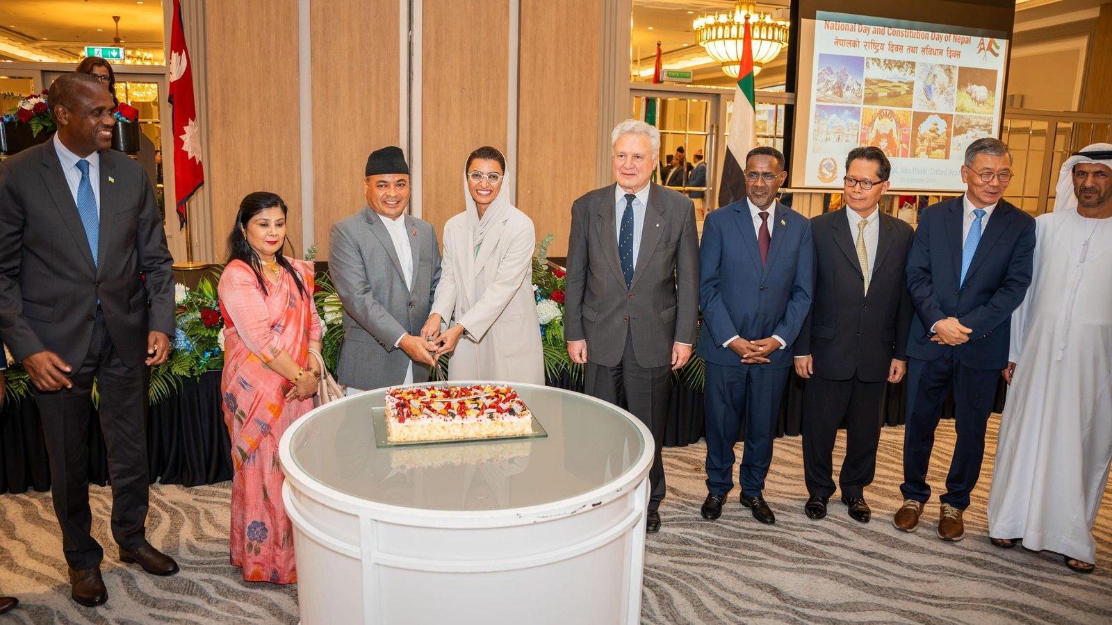 Nepal Embassy in Abu Dhabi Celebrates National Day and Constitution Day with Dignitaries and Community