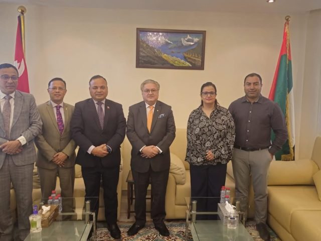 Presidential Advisor Sunil Bahadur Thapa Visits Nepalese Embassy in Abu Dhabi