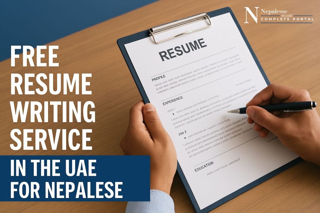 Free Resume Writing Service in the UAE for Nepalese