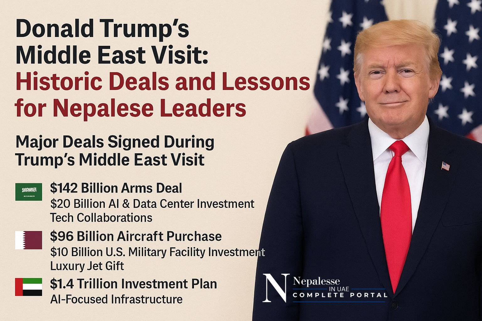 Donald Trump’s Middle East Visit: Historic Deals and Lessons for Nepalese Leaders