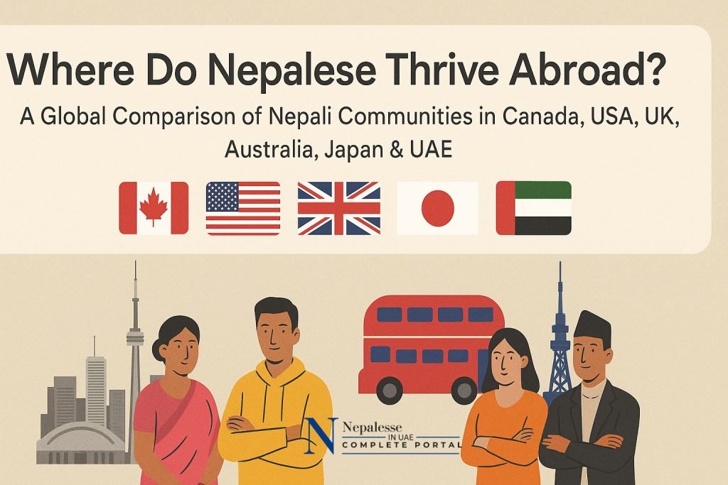 Where Do Nepalese Thrive Abroad? A Global Comparison of Nepali Communities in Canada, USA, UK, Australia, Japan & UAE