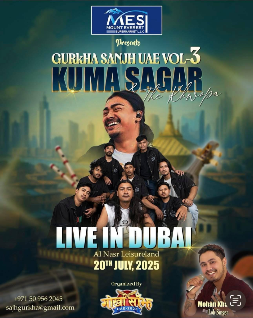 Kumar Sagar and Khwopa Band to Perform for the First Time in Dubai at the Gorkha Sanjh