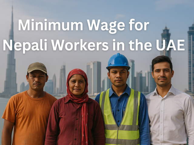 Nepal Government Revises Minimum Wage for Nepali Workers in the UAE, Effective June 24, 2025