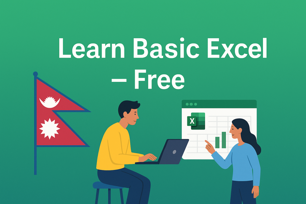 Learn Excel Free, Excel for Nepalese, Excel course free, Excel formulas, Excel practice files