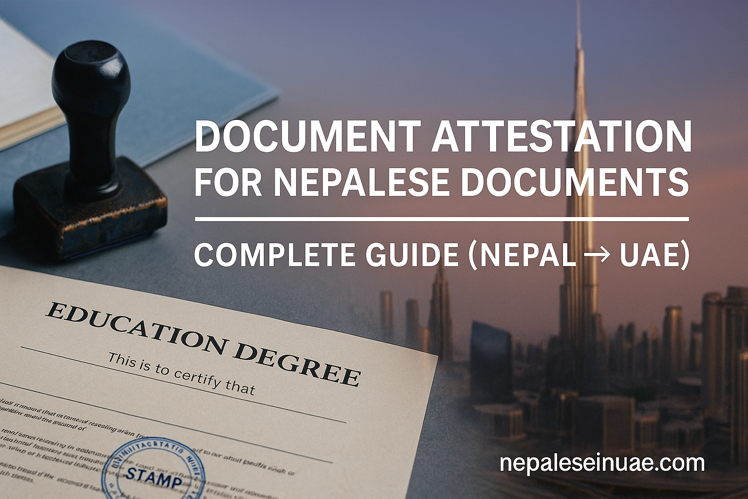 Document Attestation for Nepalese Documents: Complete Guide from Nepal to UAE