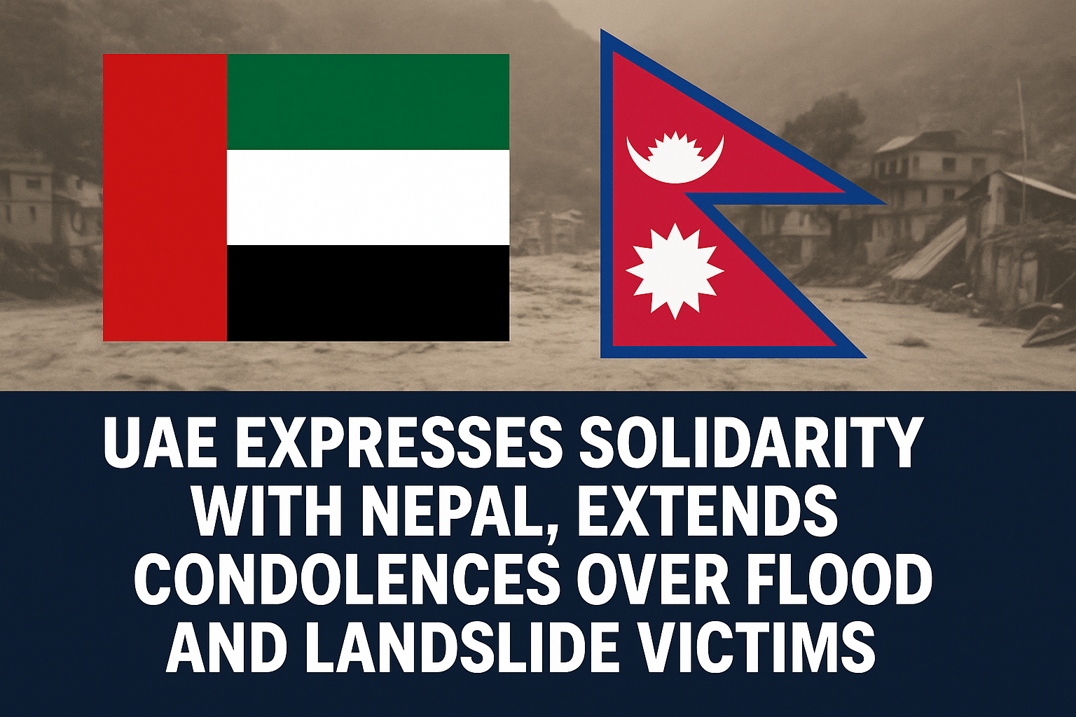 UAE Expresses Solidarity with Nepal, Extends Condolences over Flood and Landslide Victims