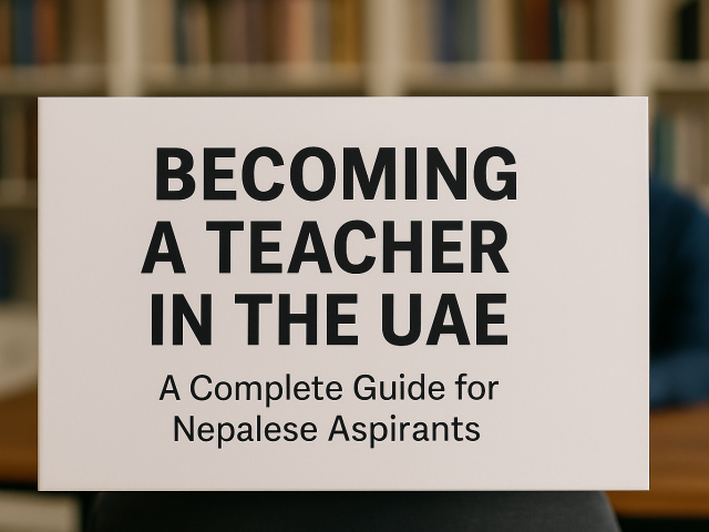 Becoming a Teacher in the UAE: A Complete Guide for Nepalese Aspirants (2025)
