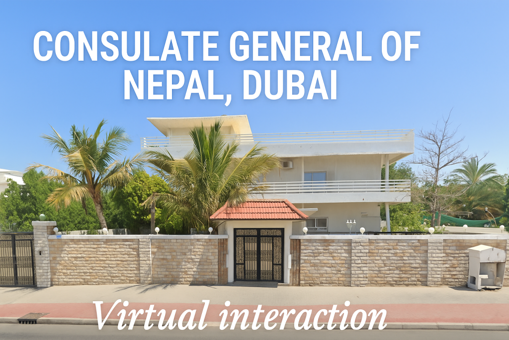 Consulate General of Nepal in Dubai to Host Virtual Interaction with Nepali Students in UAE