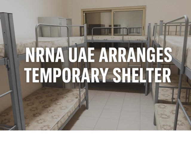 NRNA UAE Arranges Temporary Shelter for Nepali Workers Facing Difficulties