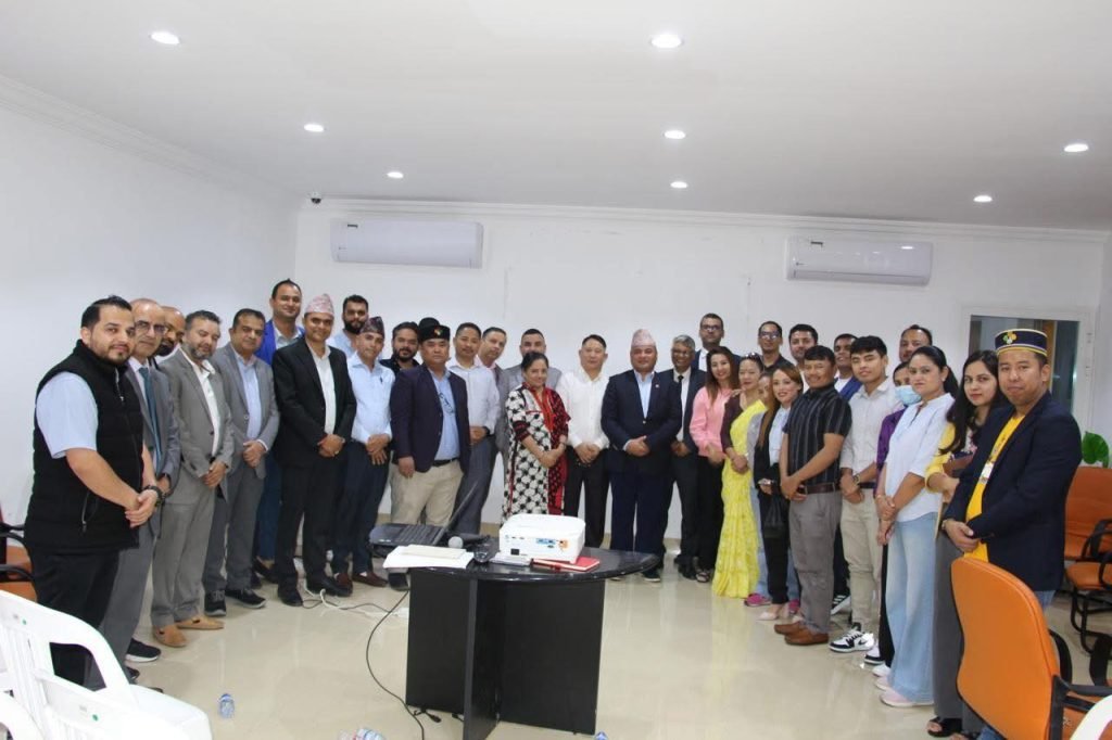 Nepal Embassy Abu Dhabi Organizes Interaction on “Contribution and Role of Non-Resident Nepalese in Nation Building”