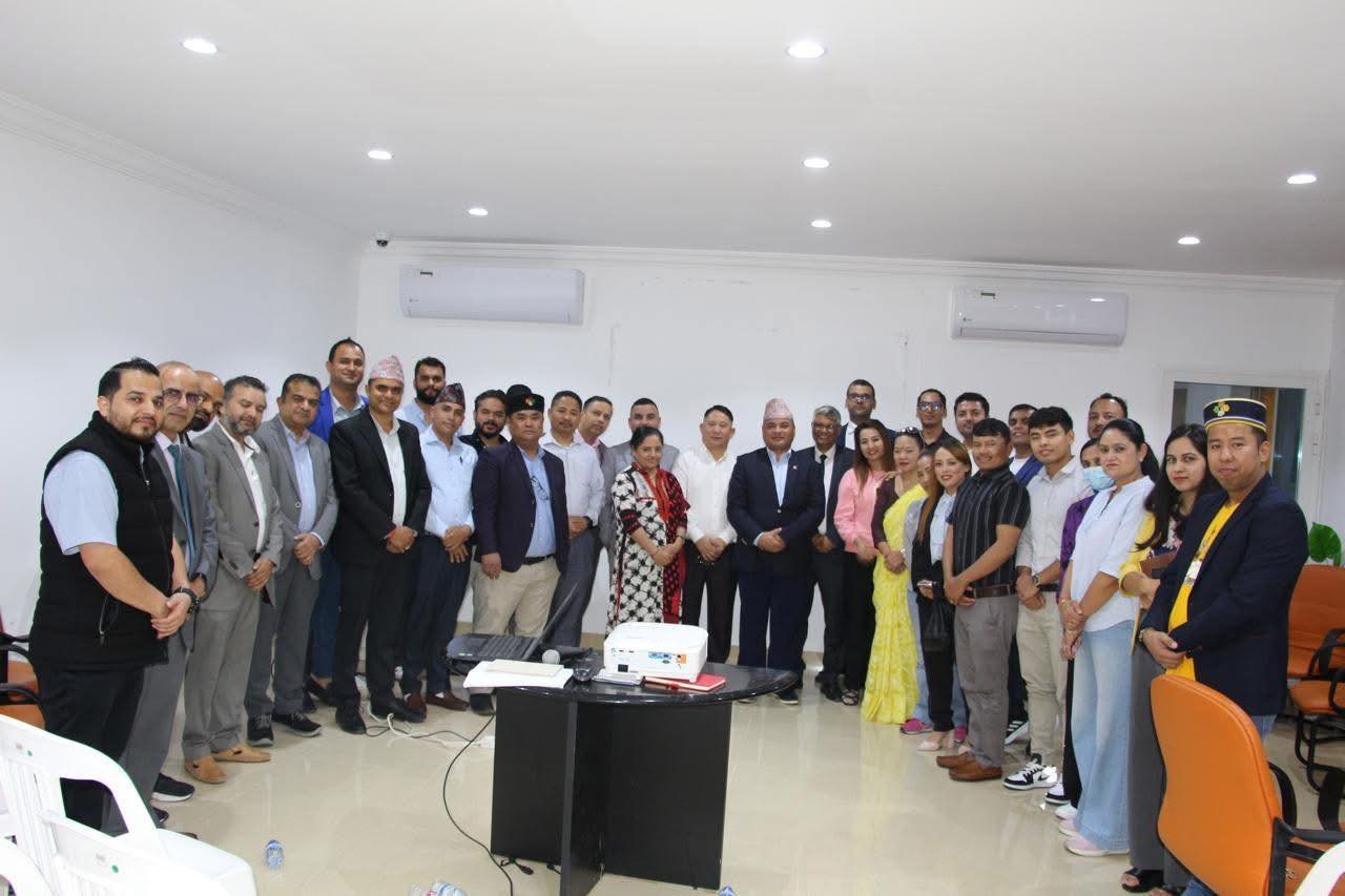 Nepal Embassy Abu Dhabi Organizes Interaction on “Contribution and Role of Non-Resident Nepalese in Nation Building”