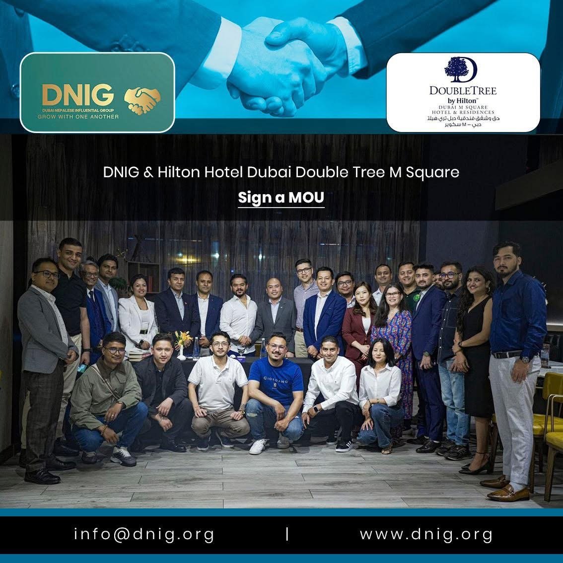 Hilton DoubleTree M Square Dubai & DNIG Sign Landmark MOU to Benefit Nepalese Community