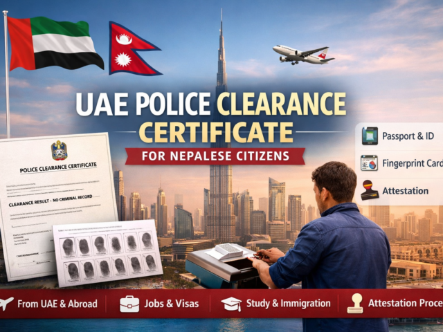 UAE Police Clearance Certificate (PCC) for Nepalese – Complete Guide (2026)