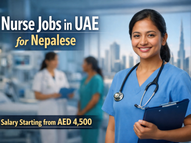 Nurse Job Opportunities in the UAE for Nepalese: Starting Salary from AED 4,500